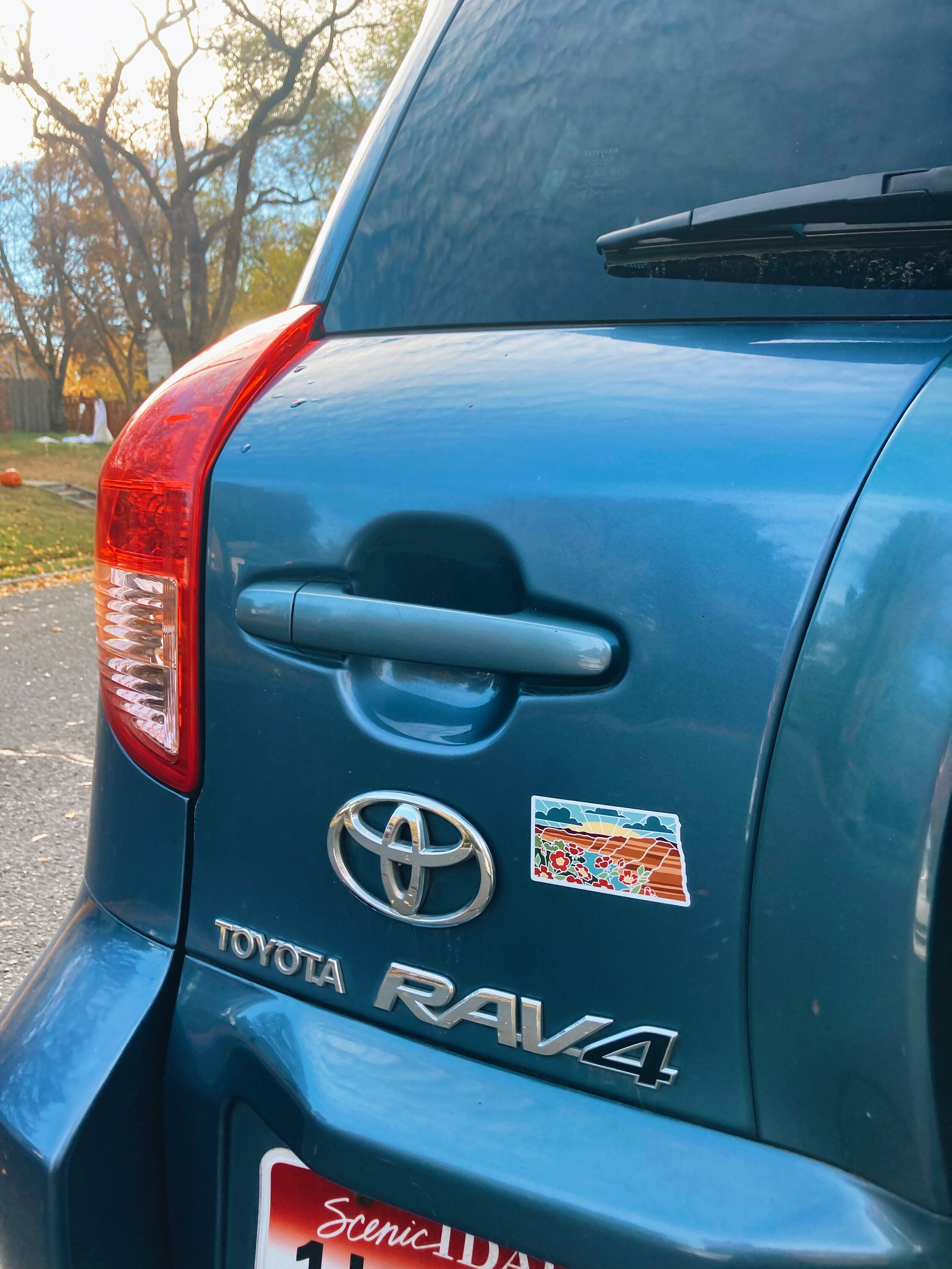 North Dakota Weatherproof Magnet | State Car Magnet | Outdoorsy Magnet | Locker Magnet | Fridge Magnet | Weatherproof Magnet | 3"