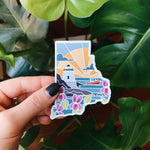 Rhode Island Weatherproof Magnet | State Car Magnet | Outdoorsy Magnet | Locker Magnet | Fridge Magnet | Weatherproof Magnet | 3"