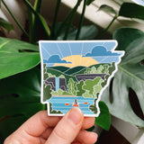 Arkansas Durable Sticker | High Quality Bumper Sticker | United States Vinyl Decal | Weatherproof Sticker | Water Bottle Sticker | 4"