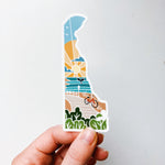Delaware Durable Sticker | High Quality Bumper Sticker | United States Vinyl Decal | Weatherproof Sticker | Water Bottle Sticker | 4"