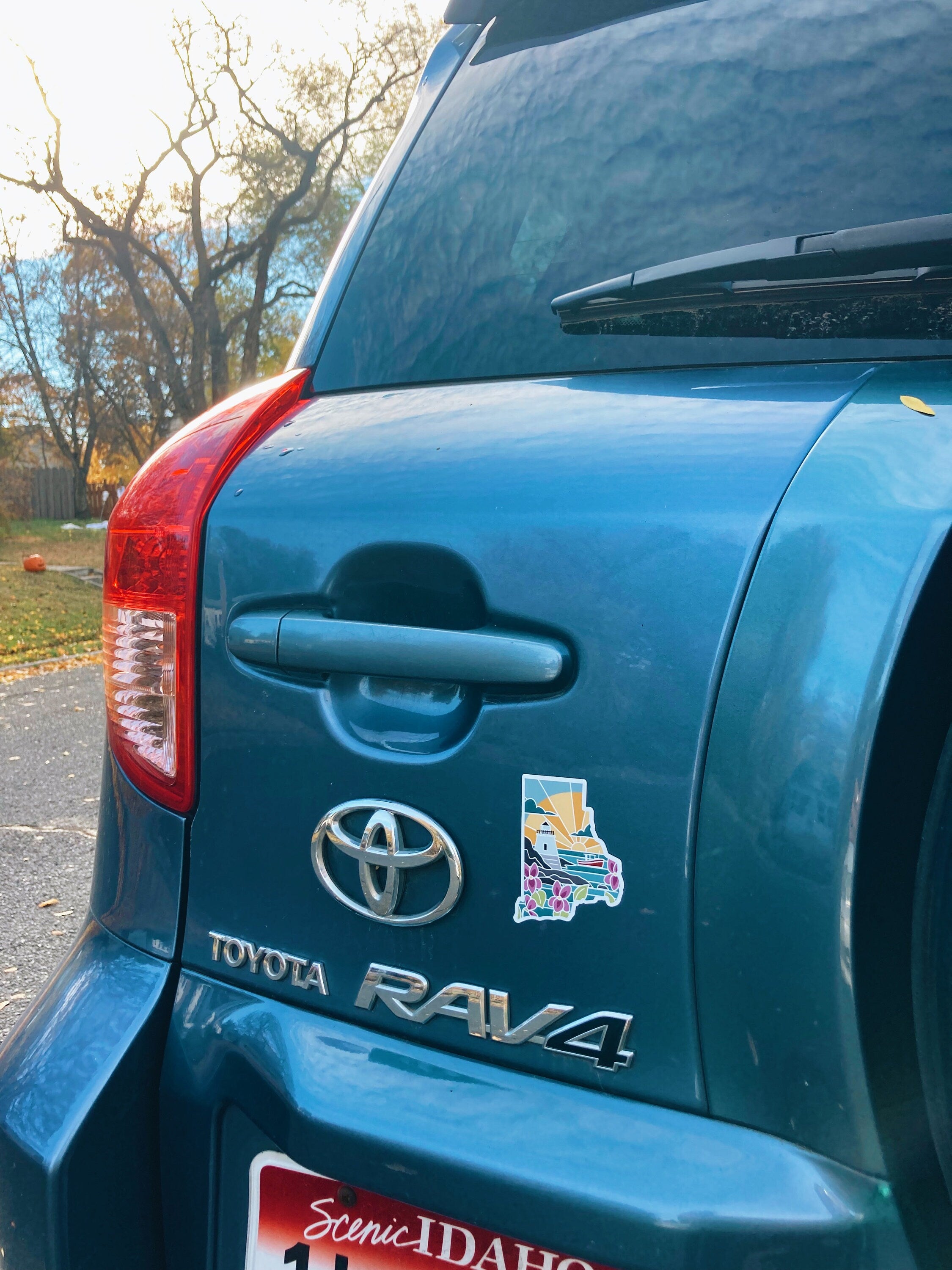 Rhode Island Weatherproof Magnet | State Car Magnet | Outdoorsy Magnet | Locker Magnet | Fridge Magnet | Weatherproof Magnet | 3"
