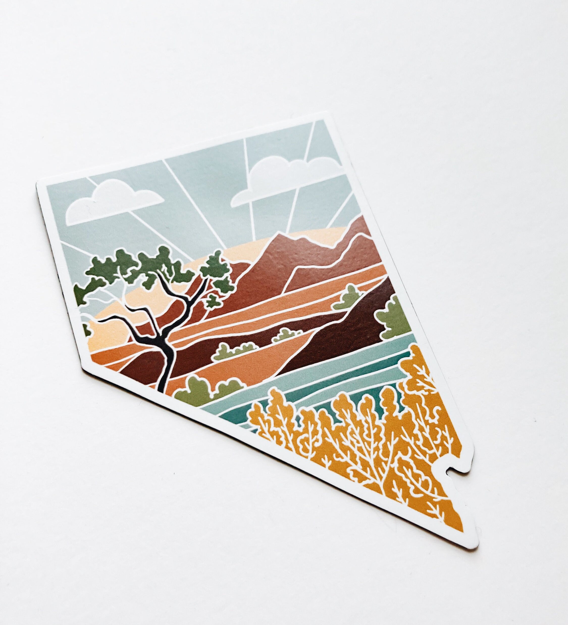 Nevada Car Magnet | Weatherproof State Magnet | Outdoorsy Magnet | Locker Magnet | Fridge Magnet | Car Magnet | 3"