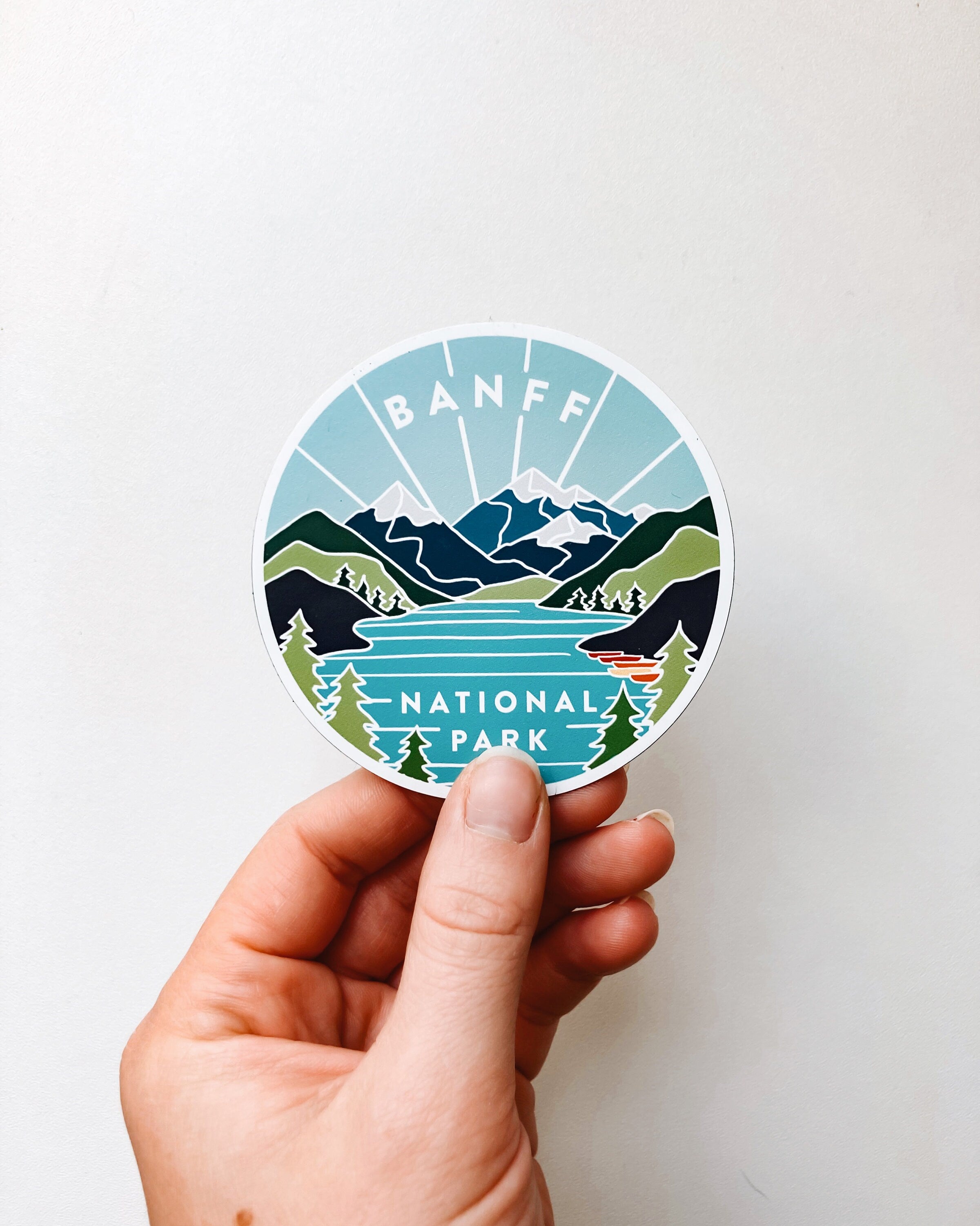 Banff Car Magnet | Weatherproof State Magnet | Outdoorsy Magnet | Locker Magnet | Fridge Magnet | Car Magnet | 3"