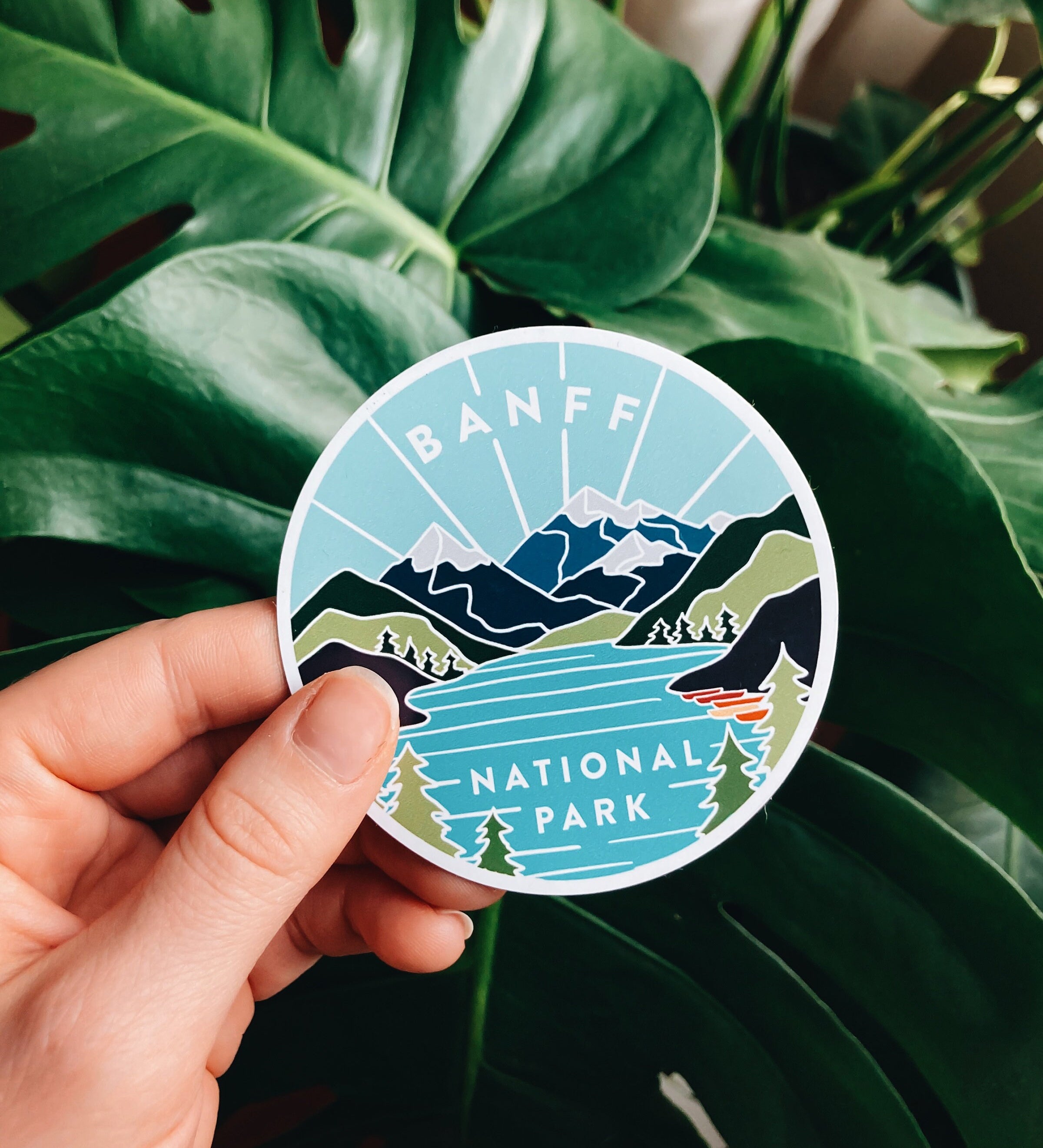 Banff Car Magnet | Weatherproof State Magnet | Outdoorsy Magnet | Locker Magnet | Fridge Magnet | Car Magnet | 3"