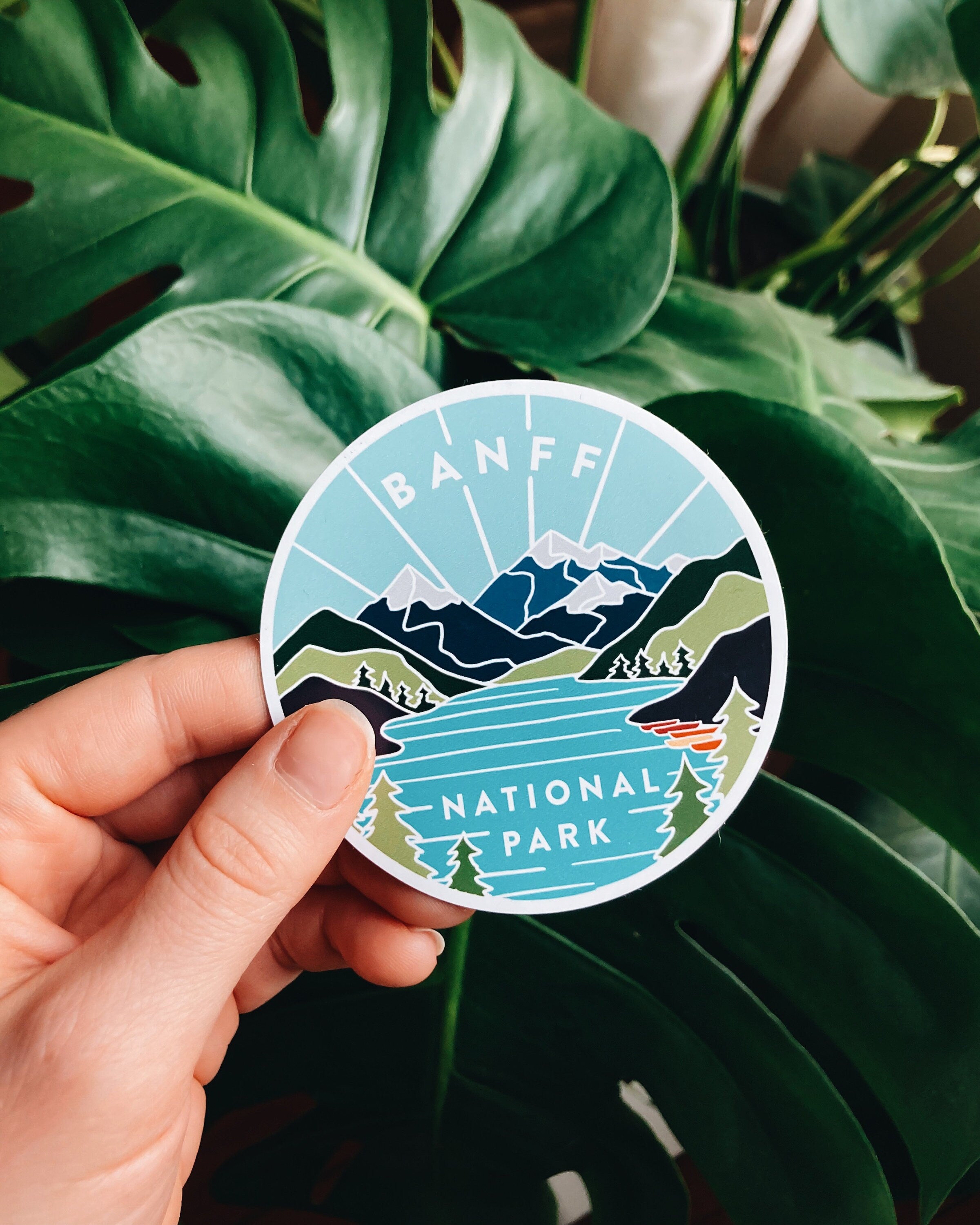 Banff Car Magnet | Weatherproof State Magnet | Outdoorsy Magnet | Locker Magnet | Fridge Magnet | Car Magnet | 3"