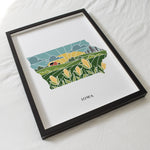 Iowa Physical Art Print | State Wall Art | 5x7, 8x10, 11x14, 16x20" Archival Art Print | Iowa Illustrated Poster