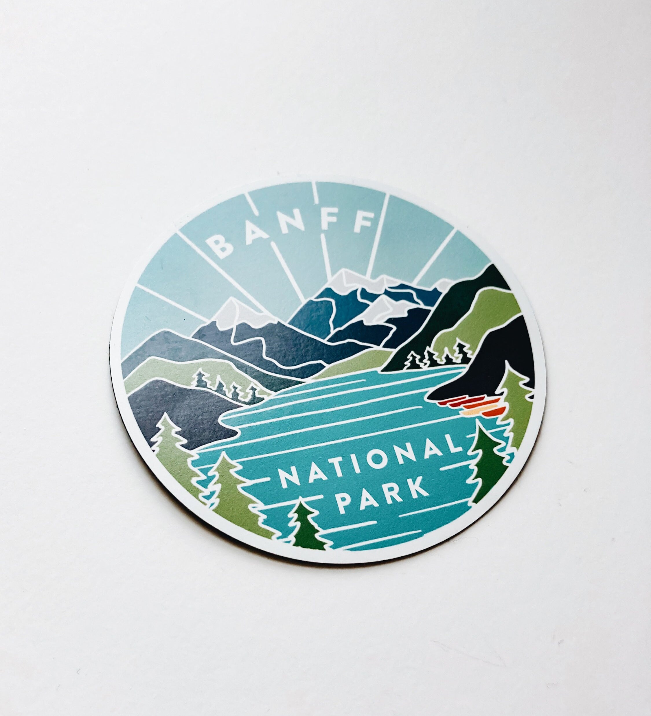 Banff Car Magnet | Weatherproof State Magnet | Outdoorsy Magnet | Locker Magnet | Fridge Magnet | Car Magnet | 3"