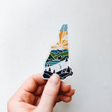 New Hampshire Car Magnet | Weatherproof State Magnet | Outdoorsy Magnet | Locker Magnet | Fridge Magnet | Weatherproof Magnet | 3"