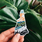 New Hampshire Car Magnet | Weatherproof State Magnet | Outdoorsy Magnet | Locker Magnet | Fridge Magnet | Weatherproof Magnet | 3"