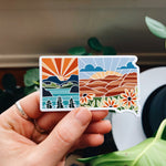 South Dakota Car Magnet | Weatherproof State Magnet | Outdoorsy Magnet | Locker Magnet | Fridge Magnet | Lightweight Magnet | 3"