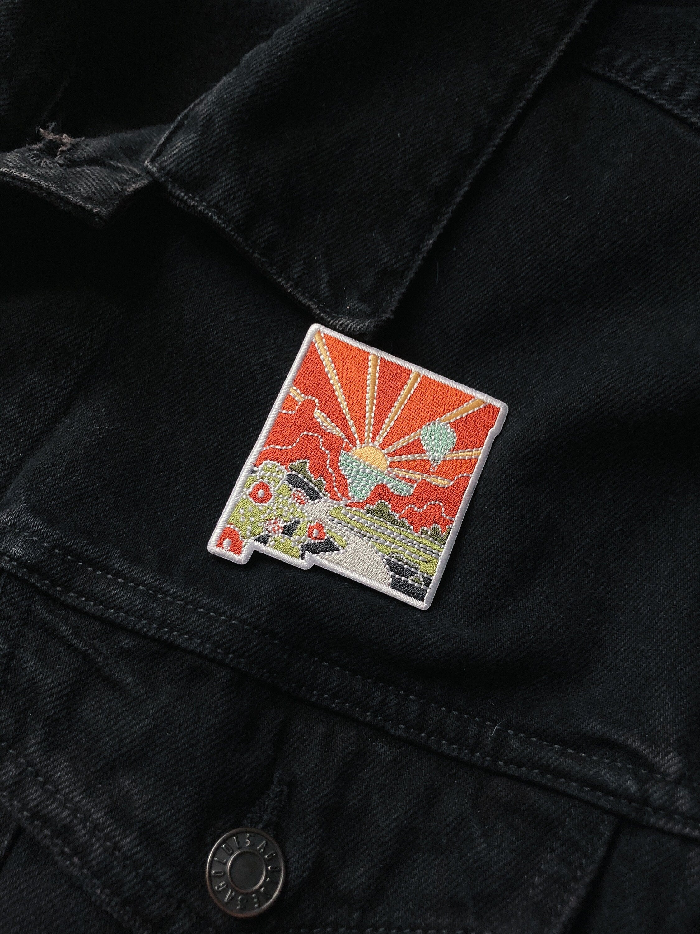 New Mexico Iron-On Patch | 2.5" Patch | Embroidered Sew-on or Iron-on Applique