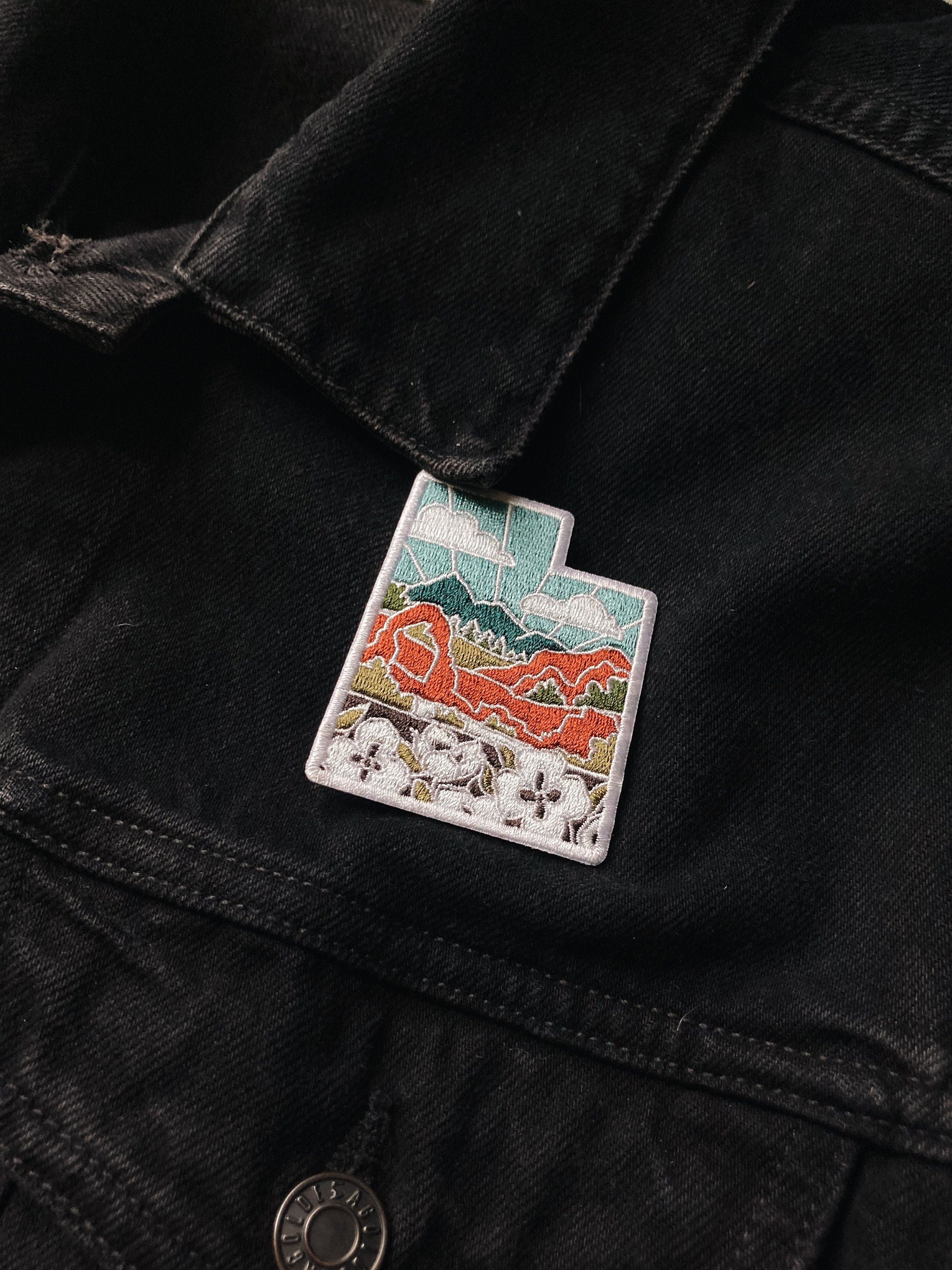 Utah Iron-On Patch | 2.5" Patch | Embroidered Sew-on or Iron-on Applique