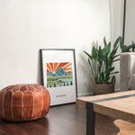 Wyoming Physical Art Print | State Wall Art | 5x7, 8x10, 11x14, 16x20 Archival Art Print | Wyoming Illustrated Poster