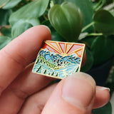 Colorado Enamel Pin | Gold Soft Enamel Pin | Illustrated United States Pin | Butterfly Clasp | 1.25"