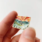 Colorado Enamel Pin | Gold Soft Enamel Pin | Illustrated United States Pin | Butterfly Clasp | 1.25"