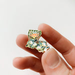 Louisiana Enamel Pin | Gold Soft Enamel Pin | Illustrated United States Pin | Butterfly Clasp | 1.25"