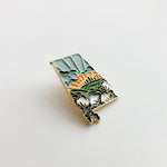 Alabama Enamel Pin | Gold Soft Enamel Pin | Illustrated United States Pin | Butterfly Clasp | 1.25"