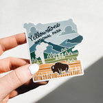 Yellowstone Car Magnet | Weatherproof National Park Magnet | Outdoorsy Magnet | Yellowstone National Park Gift | 4"