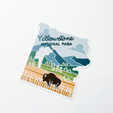 Yellowstone Car Magnet | Weatherproof National Park Magnet | Outdoorsy Magnet | Yellowstone National Park Gift | 4"
