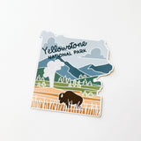 Yellowstone National Park Sticker | Weatherproof Camper Decal | Durable Vinyl Decal | Outdoor Sticker | Bumper Sticker | 3"