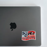 American Flag Vinyl Sticker | Weatherproof Matt Decal | Die Cut Flag Decal | Laptop | Tumbler | Water Bottle | Tablet | Car Decal | 3"