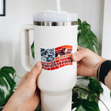 American Flag Vinyl Sticker | Weatherproof Matt Decal | Die Cut Flag Decal | Laptop | Tumbler | Water Bottle | Tablet | Car Decal | 3"