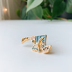 Maryland Enamel Pin | Gold Soft Enamel Pin | Illustrated United State Pin | Butterfly Clasp | 1.25"