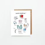 Graphic Designer Starting Pack Greeting Card | Watercolor Greeting Card | Gifts for Graphic Designers | Unique Graduate Gift
