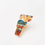 Gold Vermont Enamel Pin | Vermont Outline Pin | Illustrated State Pin | Butterfly Clasp | 1"