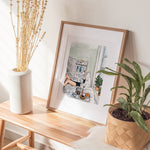 Quiet Morning Print | Watercolor Illustration | Wall Art | 8x10" 5x7" Archival Art Print