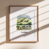 Scotland Print | Watercolor Illustration | Wall Art | 8x10" 5x7" Archival Art Print