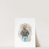 Hustle Watercolor Print | Physical Art Print | Fashion Wall Art | Abstract Wall Decor | Colorful Art Print | Gift for Fashion Lovers