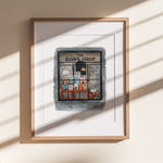 Bookshop Print | Watercolor Illustration | Wall Art | 8x10" 5x7" Archival Art Print | Book Lover Gift