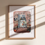 Witch Print | Halloween Print | Watercolor Illustration | Wall Art | 8x10" 5x7" Archival Art Print