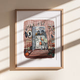 Witch Print | Halloween Print | Watercolor Illustration | Wall Art | 8x10" 5x7" Archival Art Print