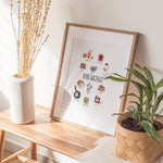 Breakfast Print | Watercolor Illustration Art Print | Food Art | Breakfast Painting | Kitchen Decor