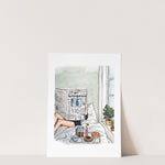 Quiet Morning Print | Watercolor Illustration | Wall Art | 8x10" 5x7" Archival Art Print