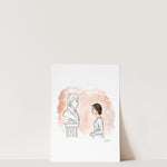Pride & Prejudice Print | Watercolor Illustration | Wall Art | 8x10" 5x7" Archival Art Print | Book Lover Gift | Mr. Darcy Elizabeth Bennet