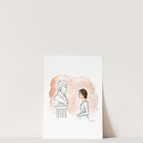 Pride & Prejudice Print | Watercolor Illustration | Wall Art | 8x10" 5x7" Archival Art Print | Book Lover Gift | Mr. Darcy Elizabeth Bennet