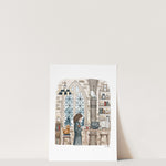 Wizard Print | Watercolor Illustration | Wall Art | 8x10" 5x7" Archival Art Print | Book Lover Gift