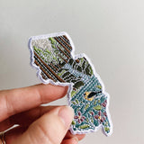 New Jersey Iron-On Patch | 3" Patch | Embroidered Sew-on or Iron-on Applique