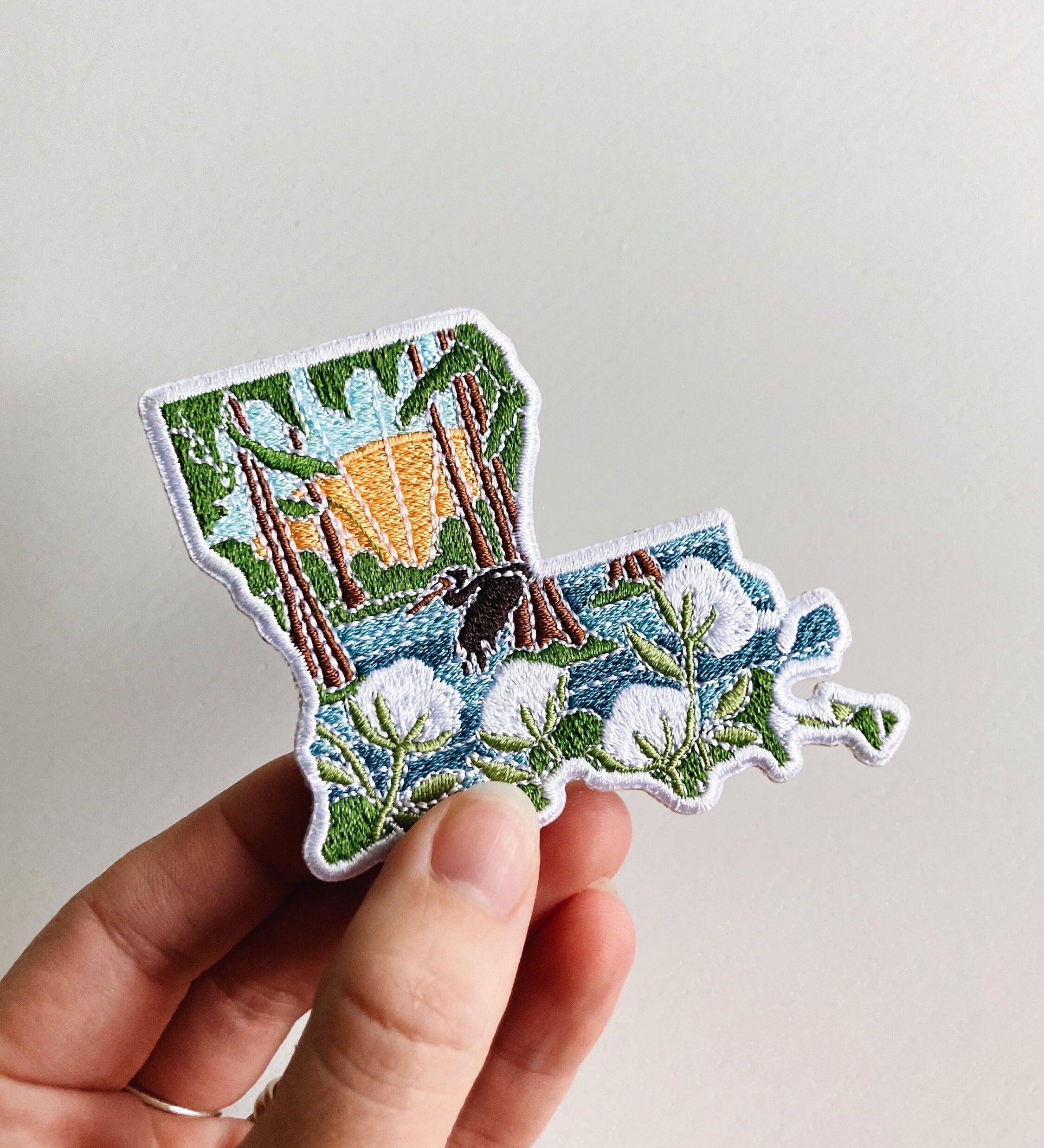 Louisiana Iron-On Patch | 3" Patch | Embroidered Sew-on or Iron-on Applique