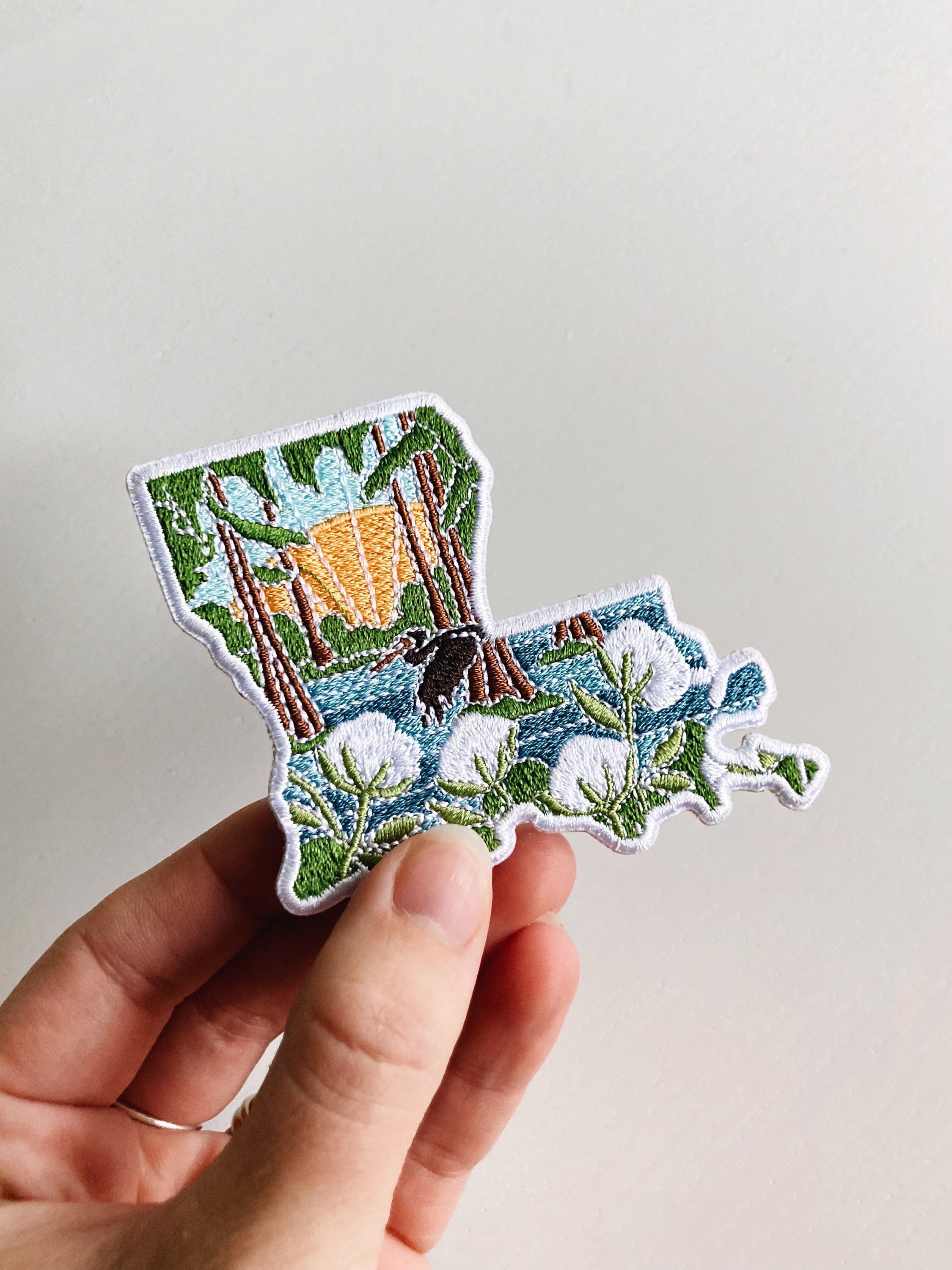Louisiana Iron-On Patch | 3" Patch | Embroidered Sew-on or Iron-on Applique