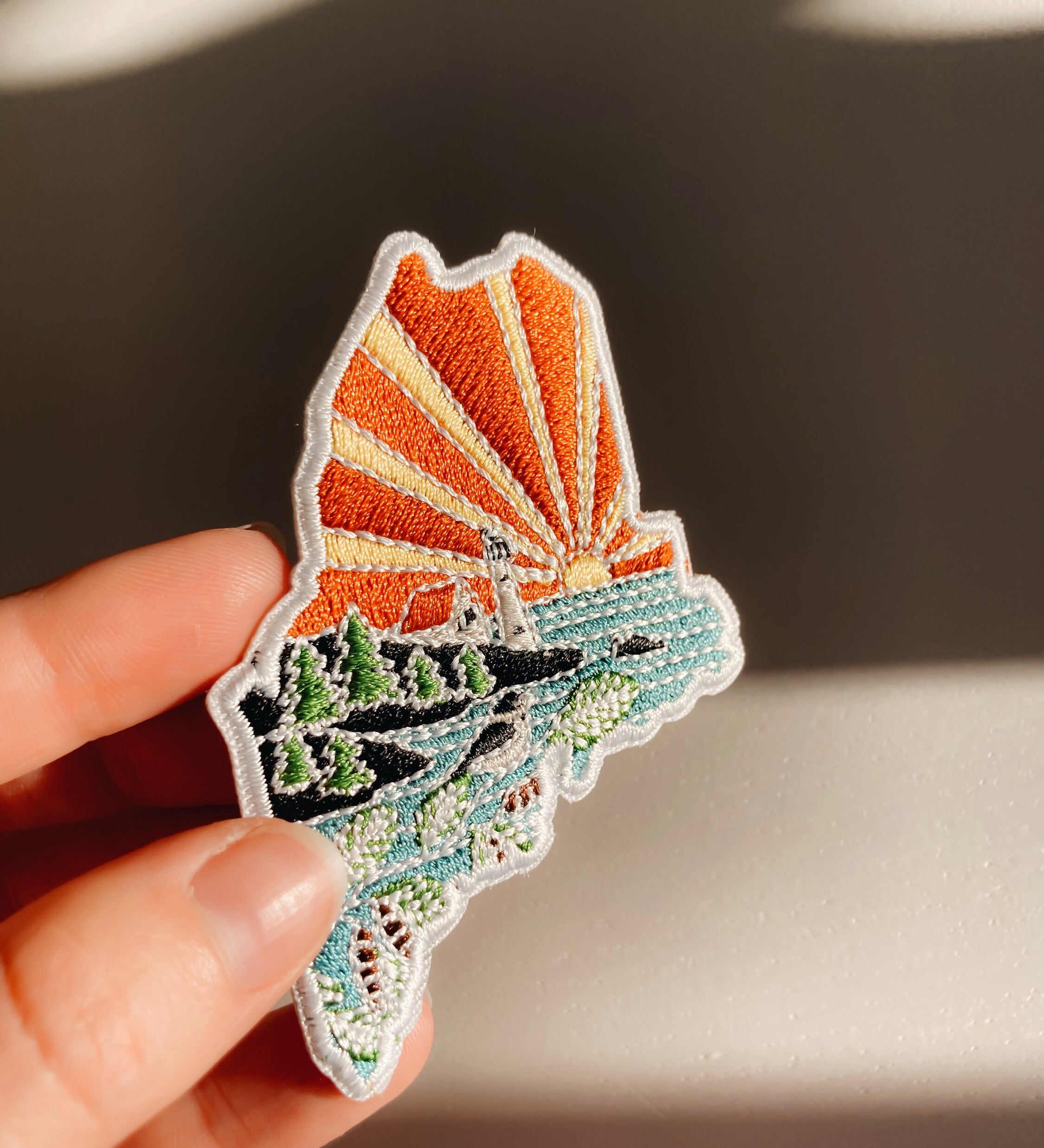 Maine Iron-On Patch | 3" Patch | Embroidered Sew-on or Iron-on Applique