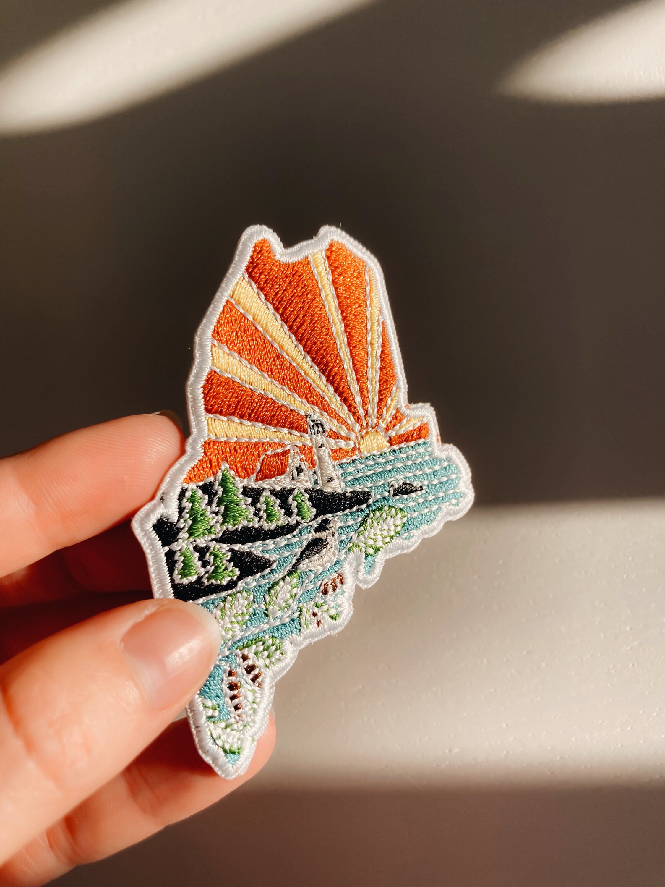 Maine Iron-On Patch | 3" Patch | Embroidered Sew-on or Iron-on Applique