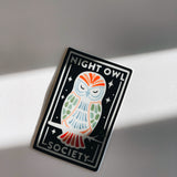 Night Owl Weatherproof, Durable Sticker | Waterproof | Cute Decal | Water Bottle Sticker | Phone decal