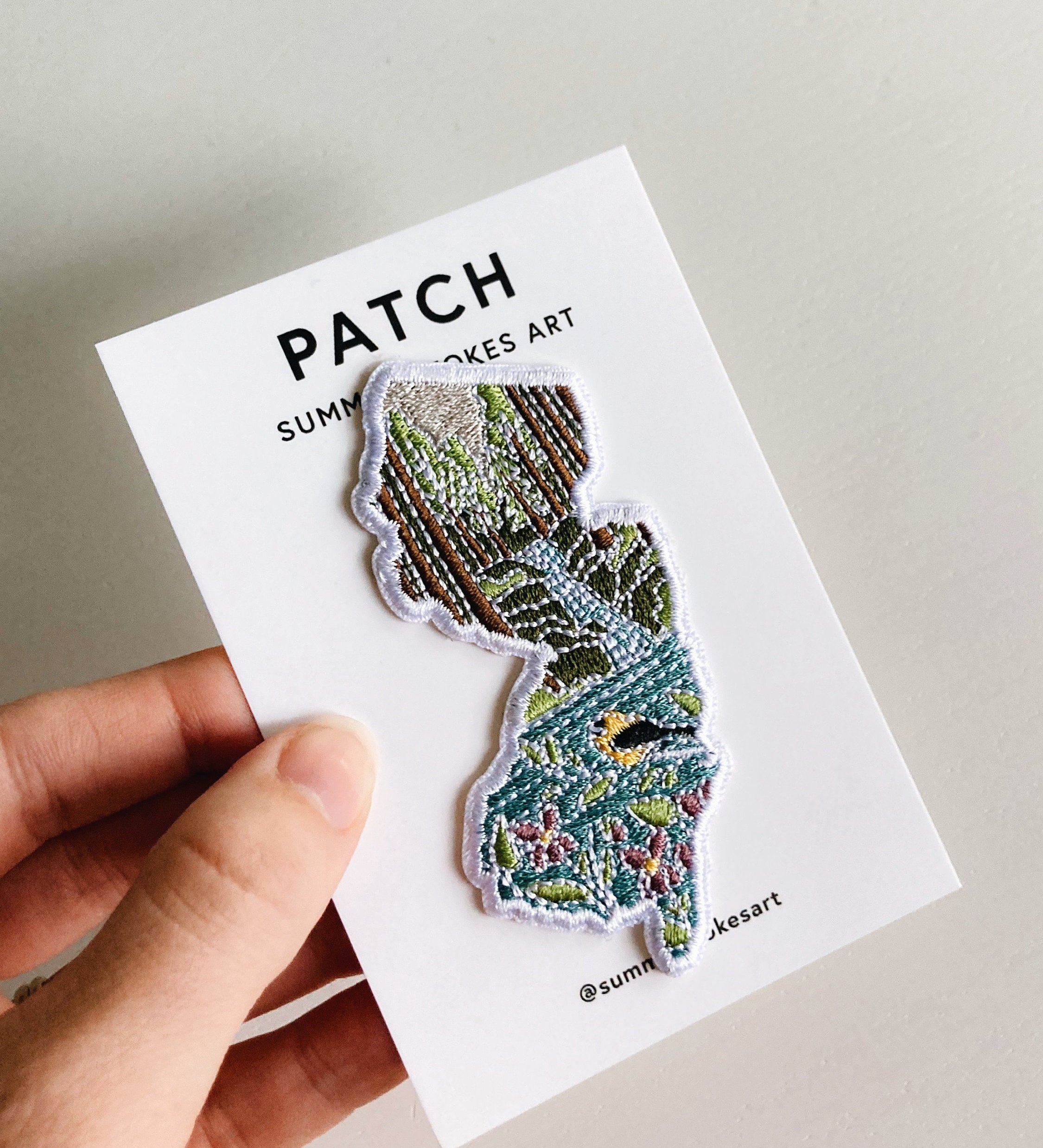 New Jersey Iron-On Patch | 3" Patch | Embroidered Sew-on or Iron-on Applique