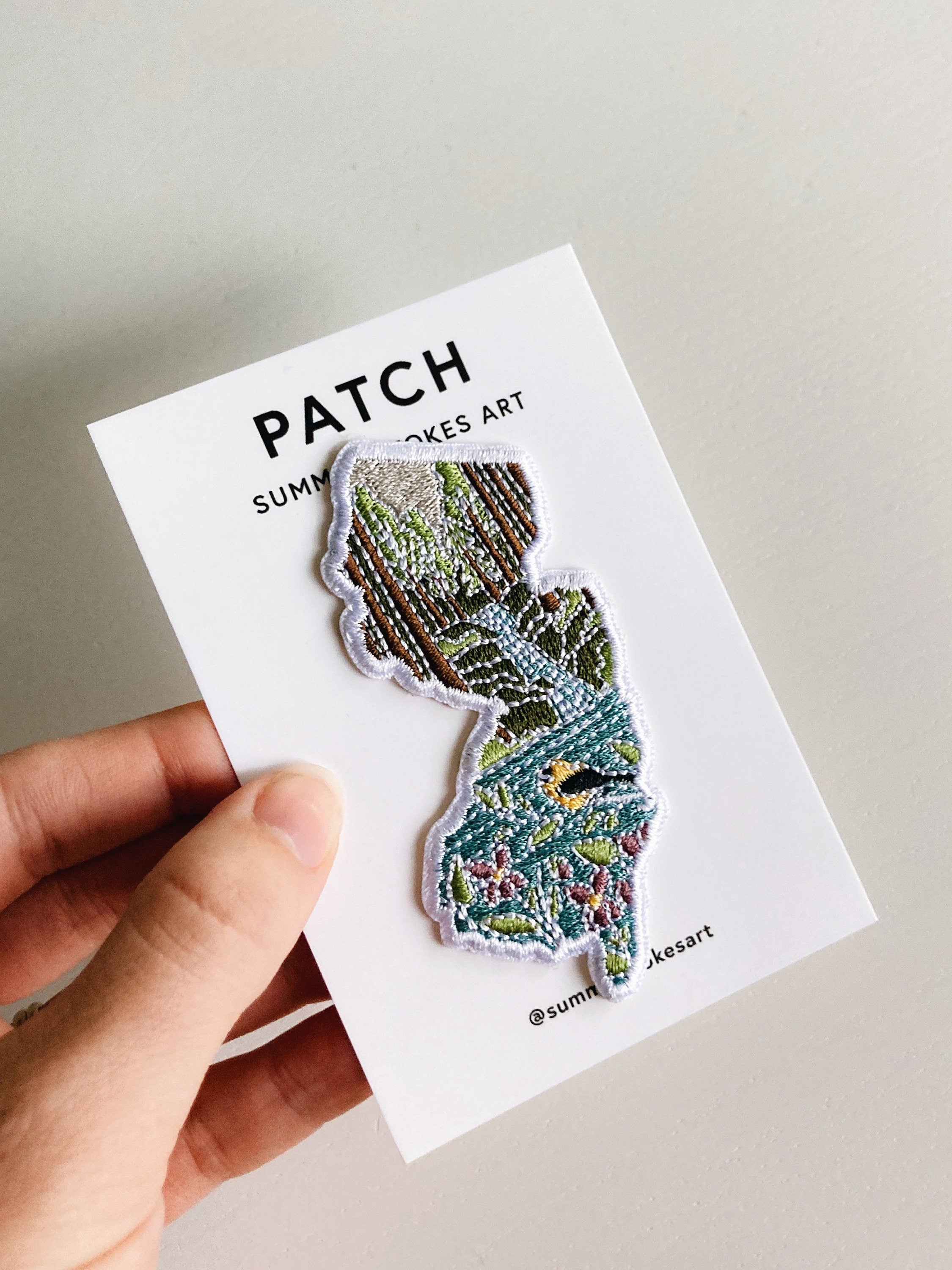 New Jersey Iron-On Patch | 3" Patch | Embroidered Sew-on or Iron-on Applique