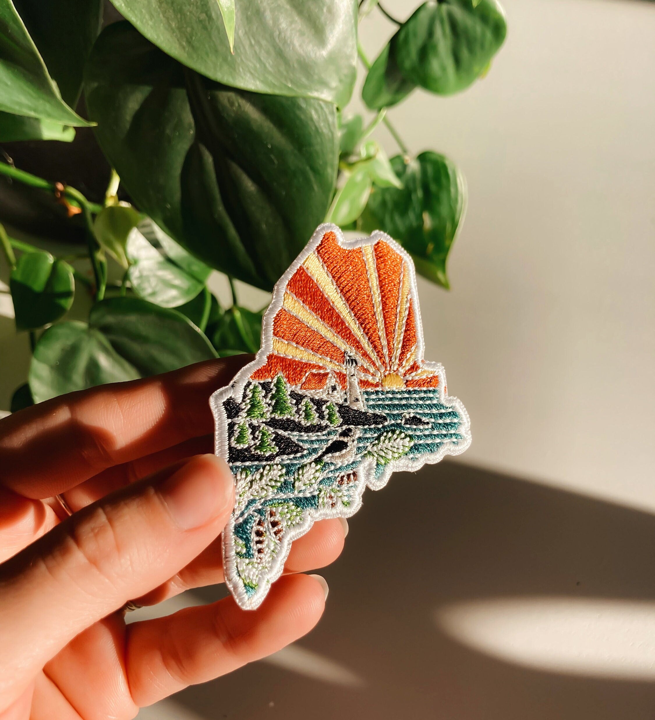 Maine Iron-On Patch | 3" Patch | Embroidered Sew-on or Iron-on Applique