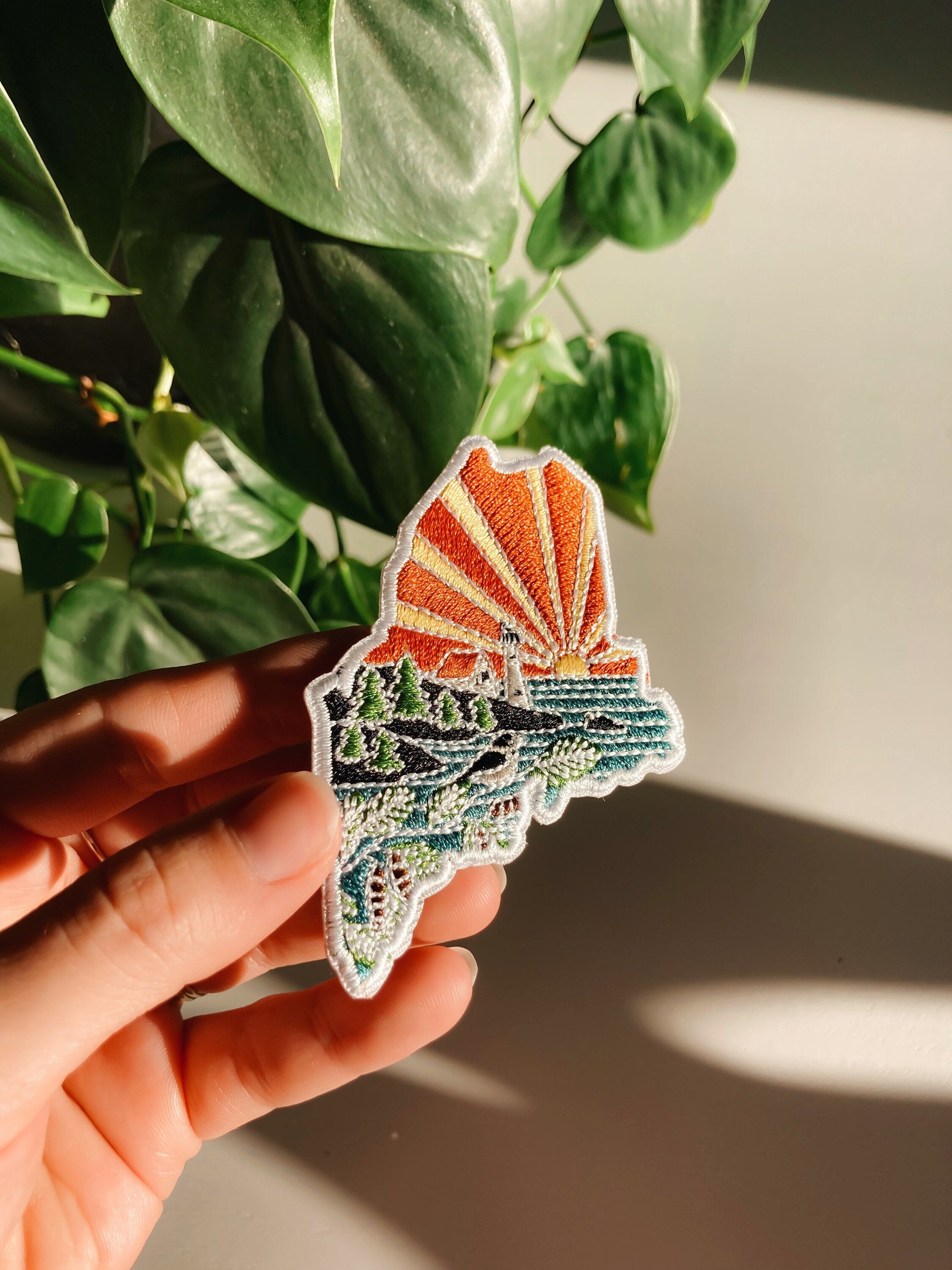 Maine Iron-On Patch | 3" Patch | Embroidered Sew-on or Iron-on Applique